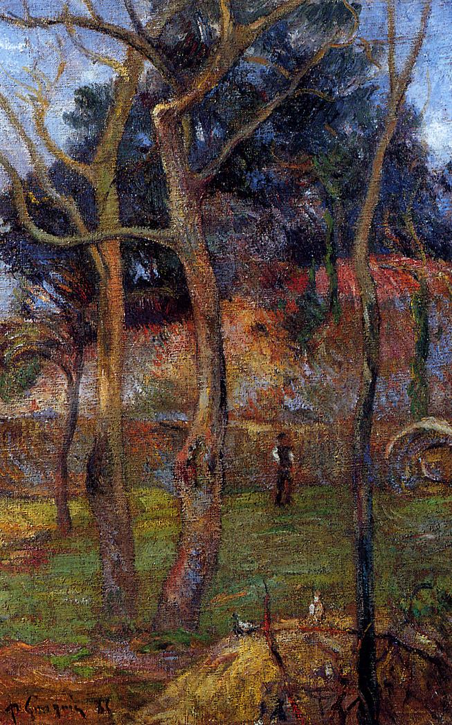 Bare Trees - Paul Gauguin Painting